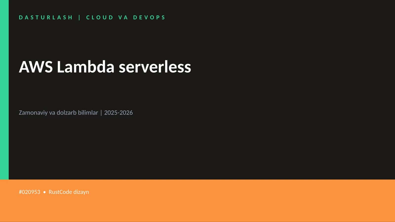 AWS Lambda serverless 1