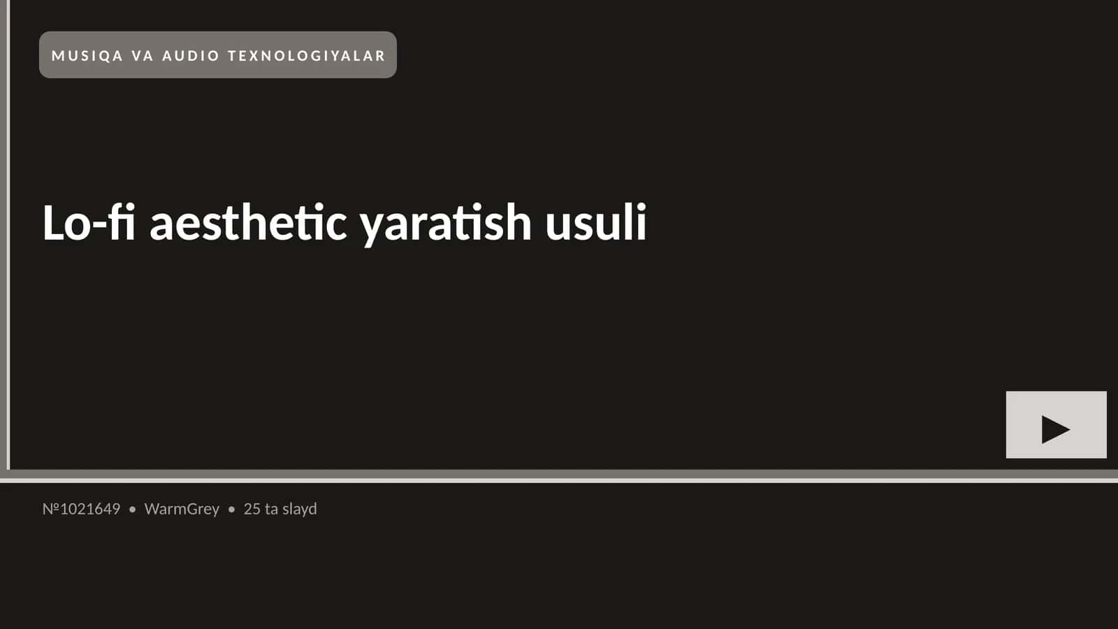 Lo-fi aesthetic yaratish usuli 1