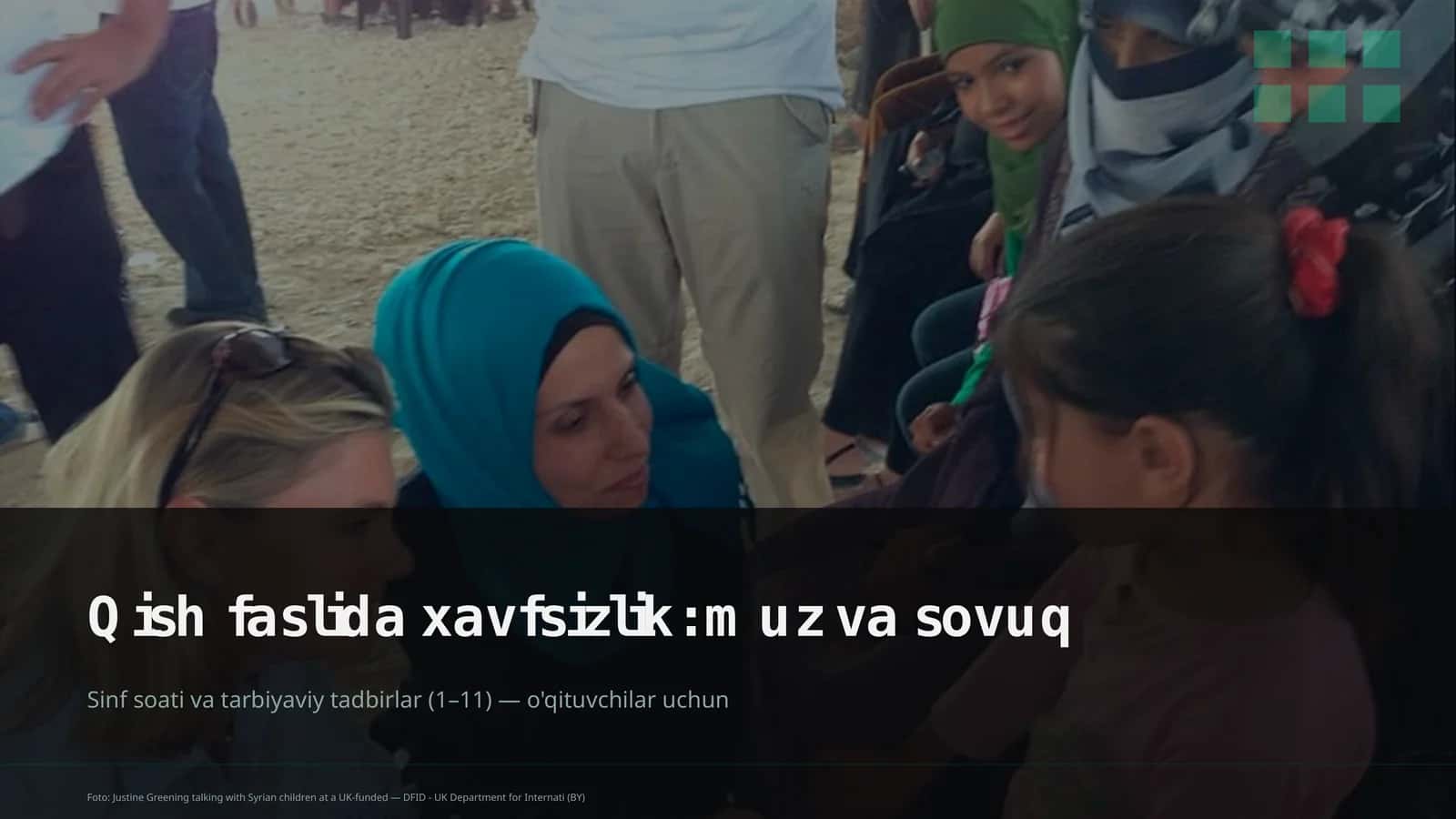 Sinf soati va tarbiyaviy tadbirlar (1–11) — o'qituvchilar uchun 1