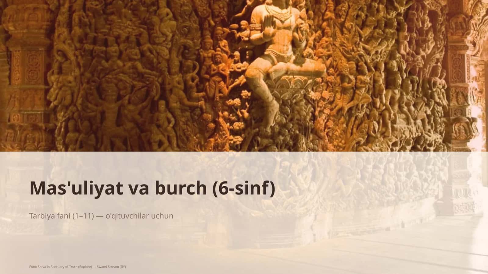 Mas'uliyat va burch (6-sinf) 1