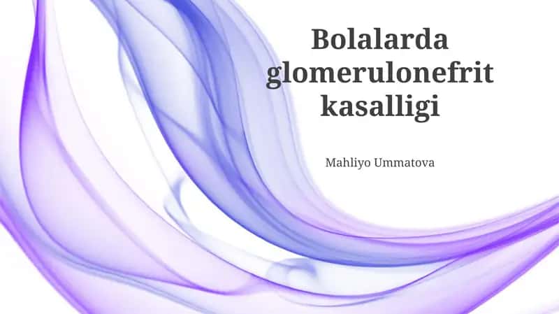 Glomerulonefrit kasalligi 1