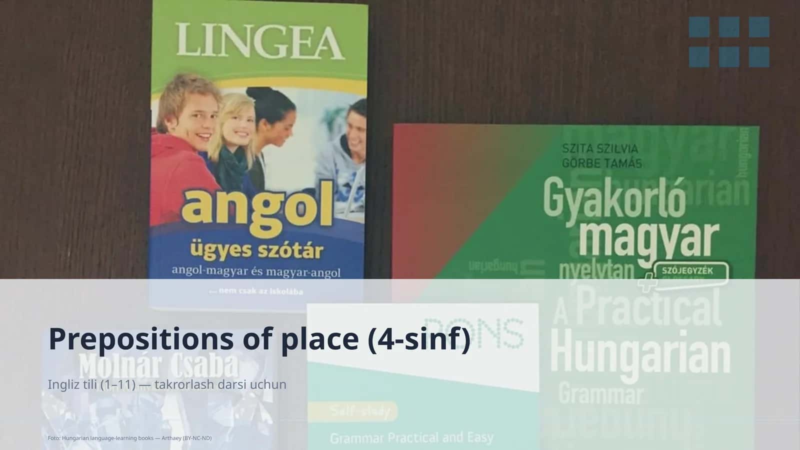 Prepositions of place (4-sinf) 1