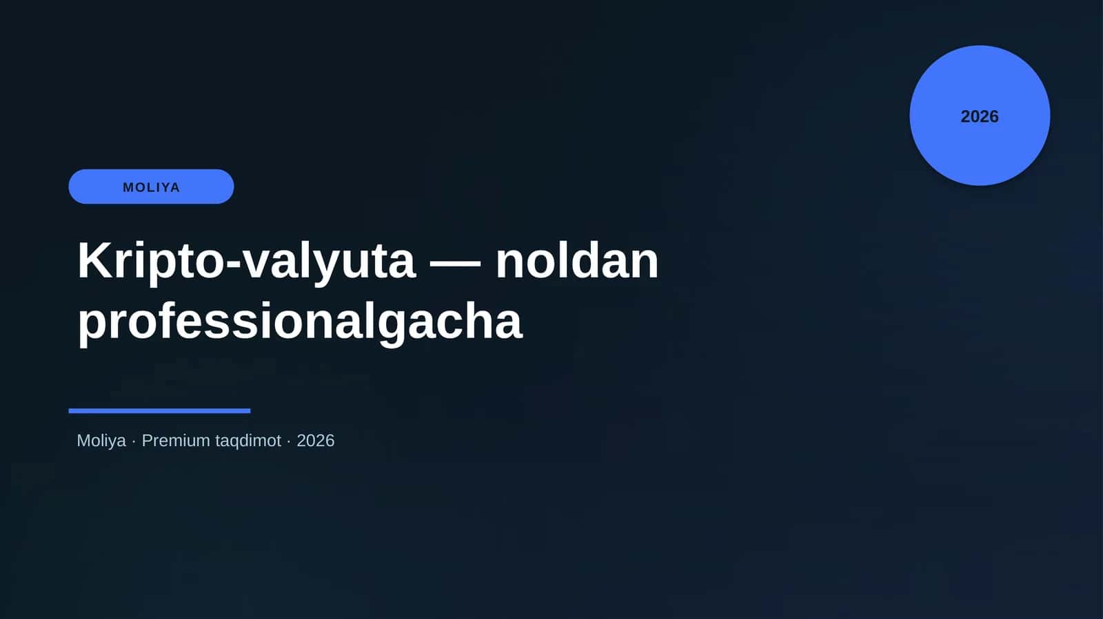 Kripto-valyuta — noldan professionalgacha 1