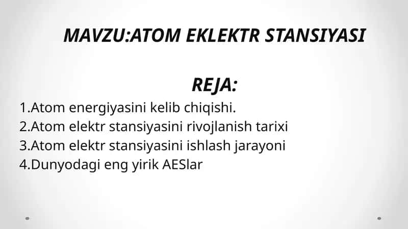 ATOM EKLEKTR STANSIYASI 1