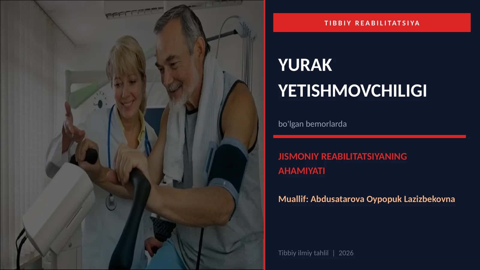 YURAK YETISHMOVCHILIGI 1