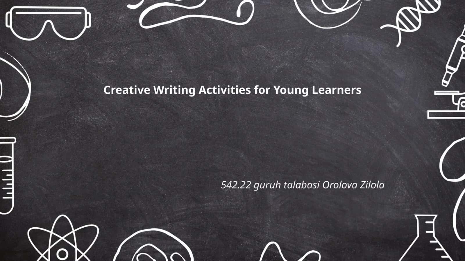 Creative Writing Activities for Young Learners 1