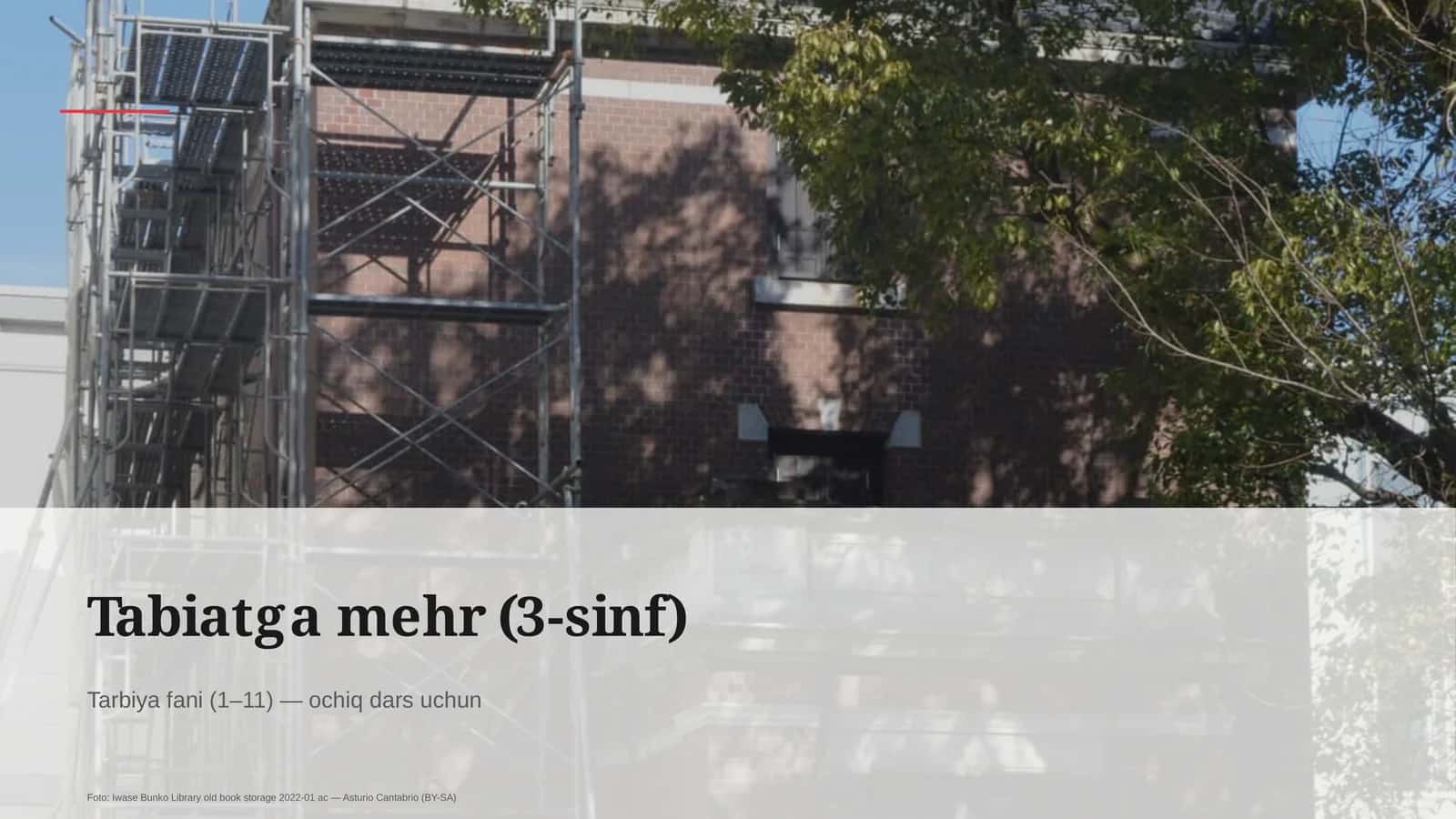Tabiatga mehr (3-sinf) 1