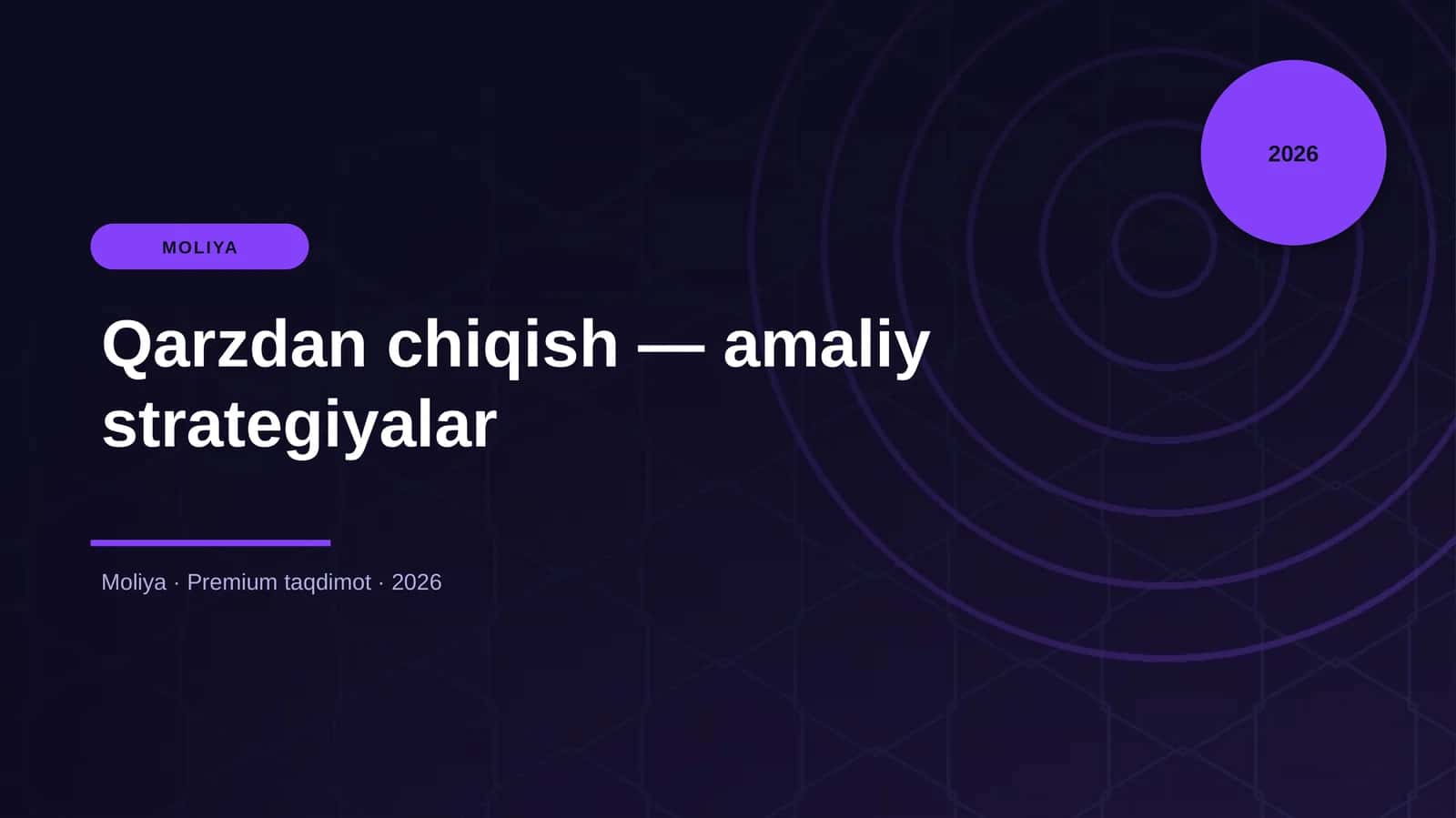 Qarzdan chiqish — amaliy strategiyalar 1