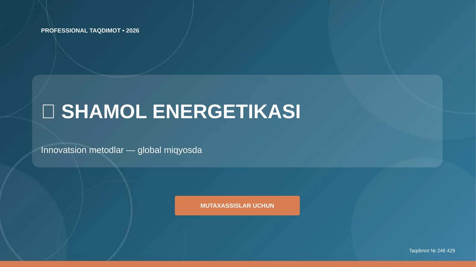 SHAMOL ENERGETIKASI 1