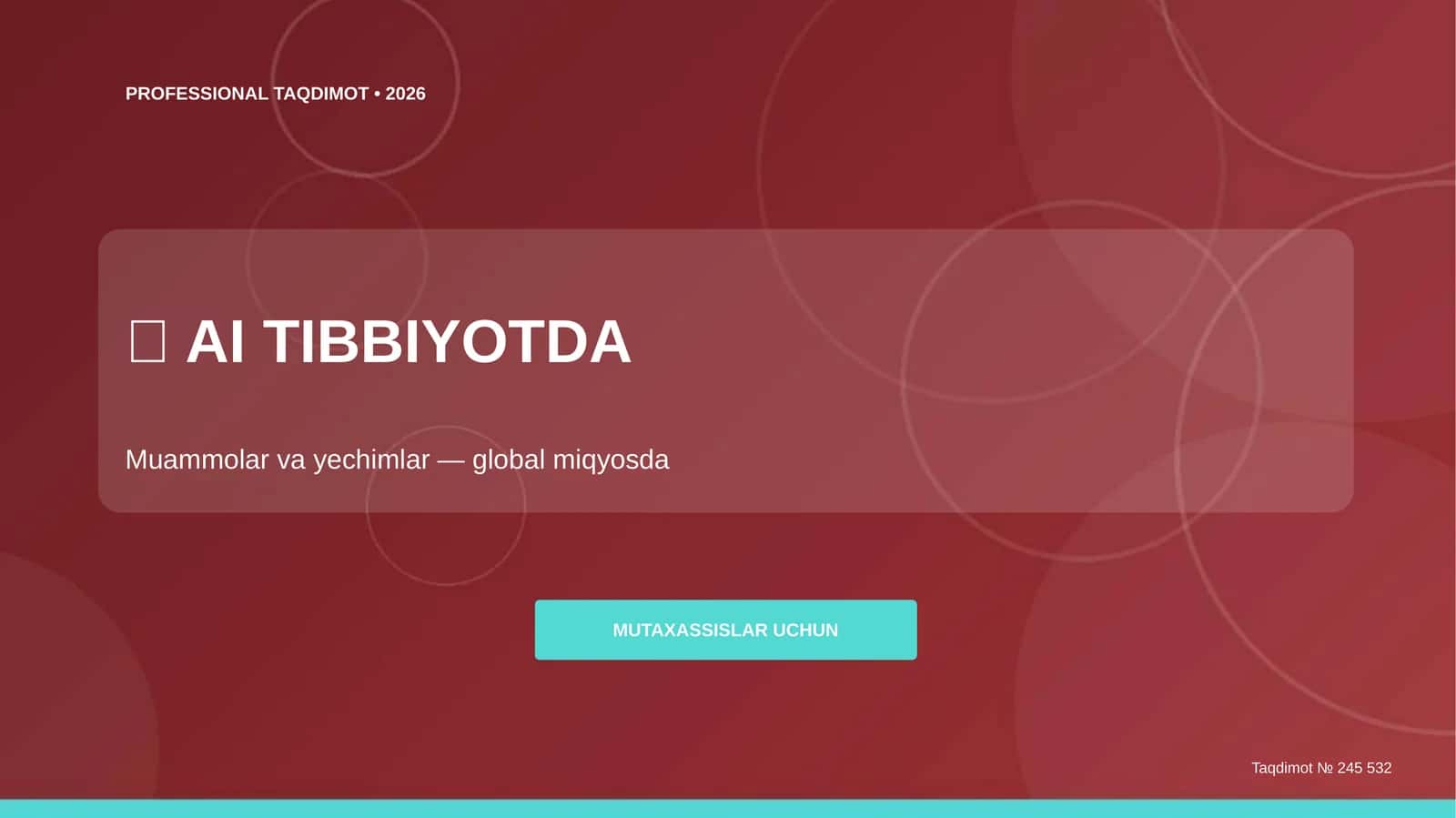 AI Tibbiyotda Muammolar va Yechimlar 1