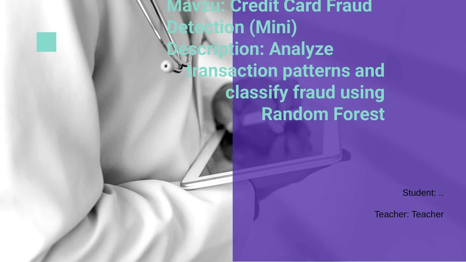 Credit Card Fraud Detection (Mini) 1