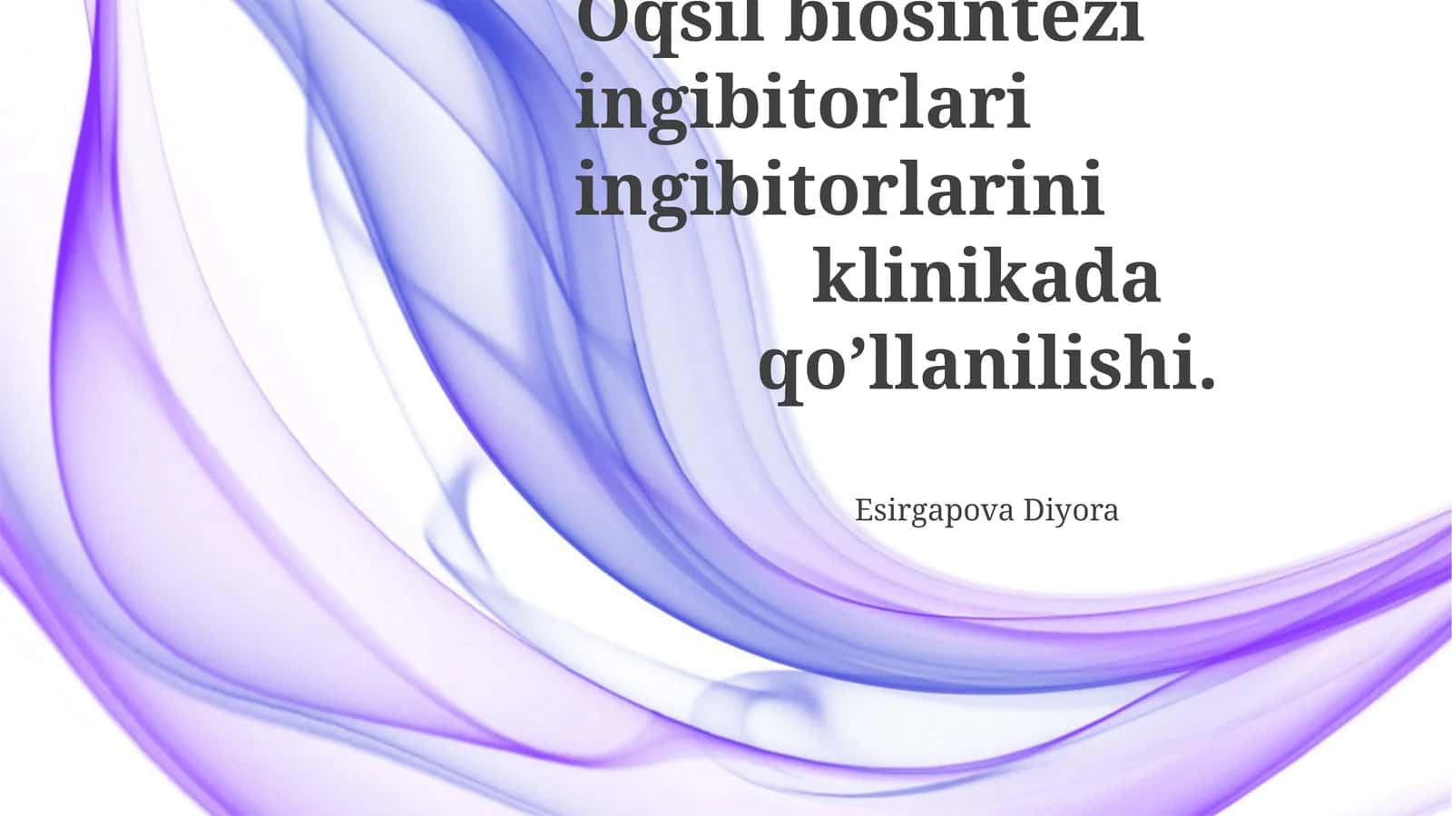 Oqsil Biosintezi Ingibitorlari 1