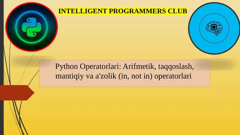 Python Operatorlari 1