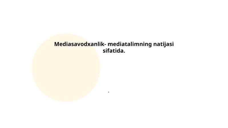 Mediasavodxanlik 1