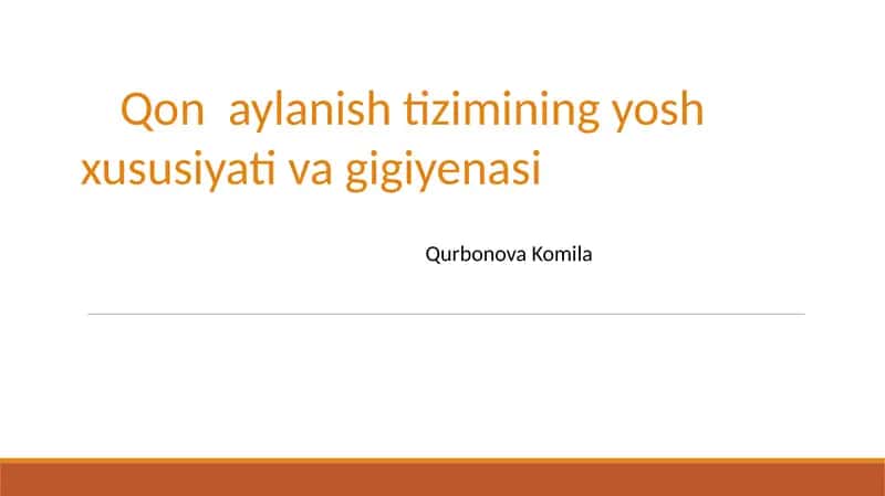 Qonaylanish tizimi 1