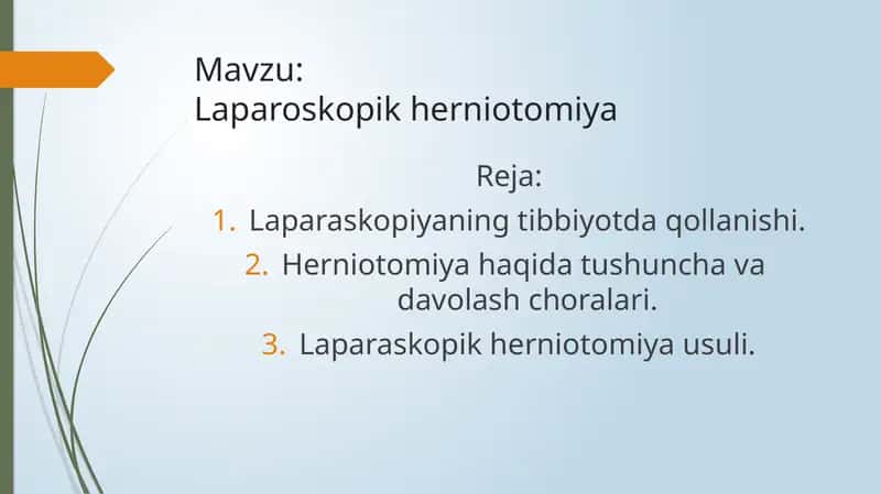 Laparoskopik herniotomiya 1