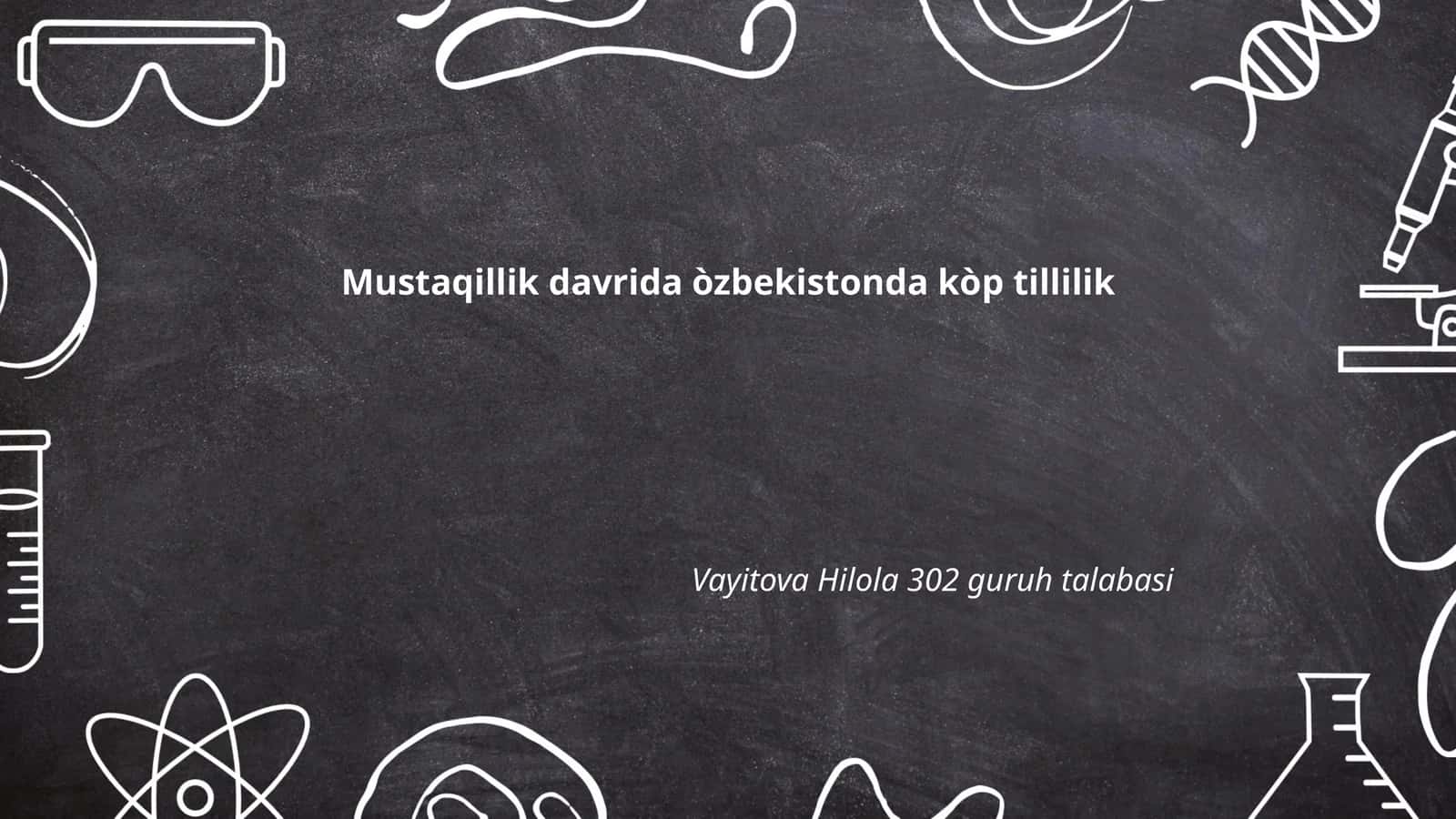 O'zbek tilining davlat tili sifati va uning muhimligi 1