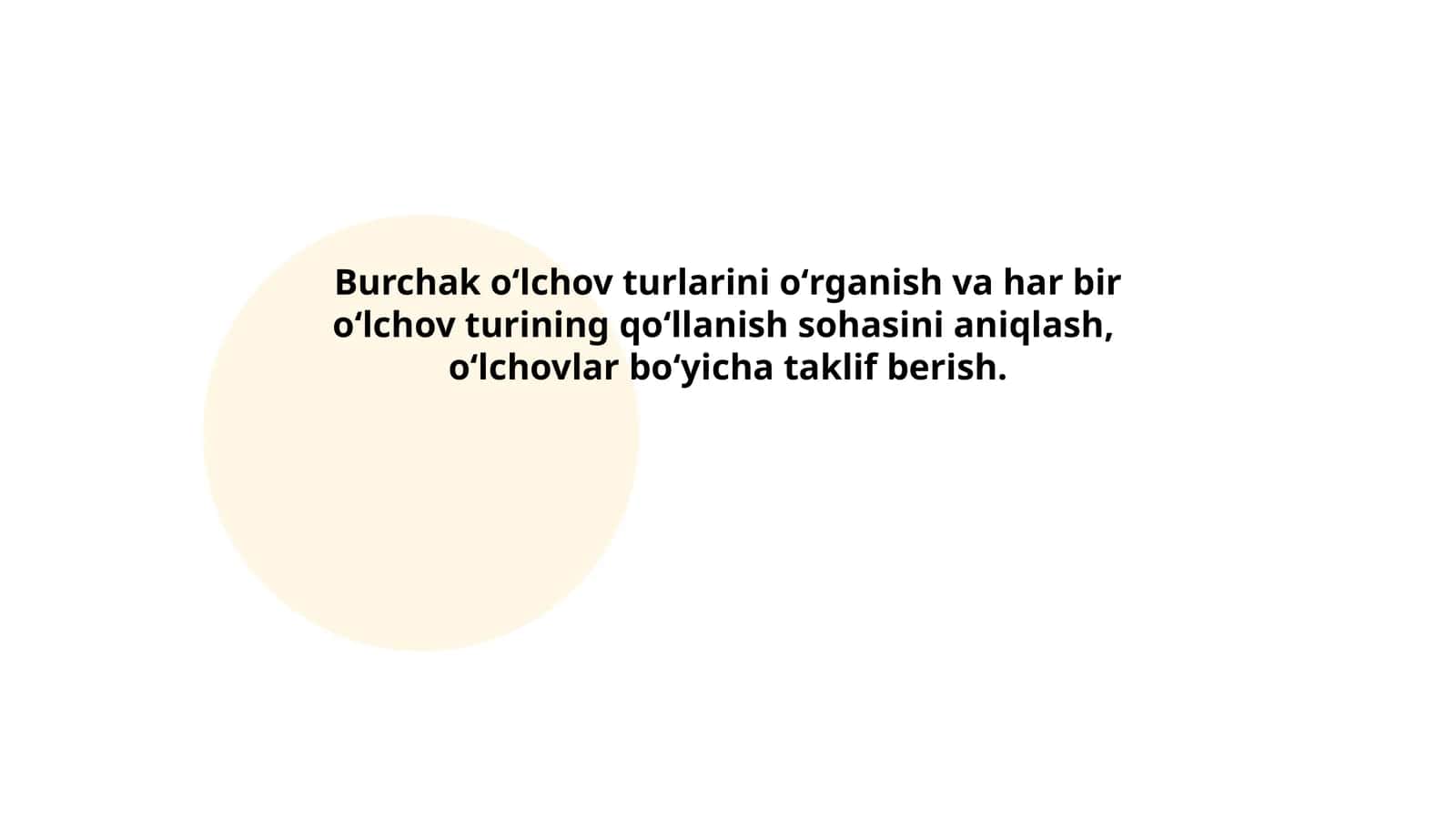Burchak oʻlchovlarining asosiy turlari 1