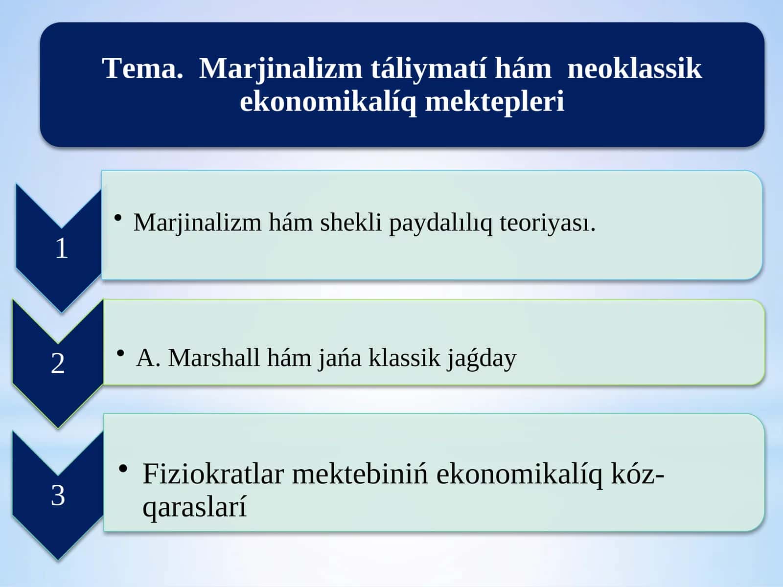 Marjinalizm Teoriyası 1