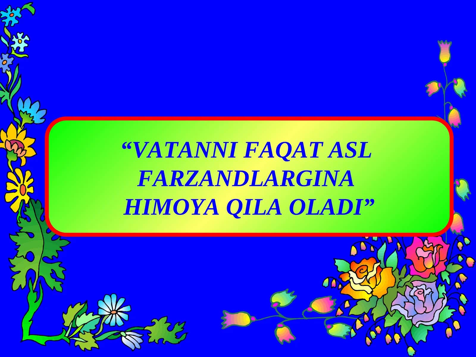 O'TILGAN MAVZUNI TAKRORLASH 1