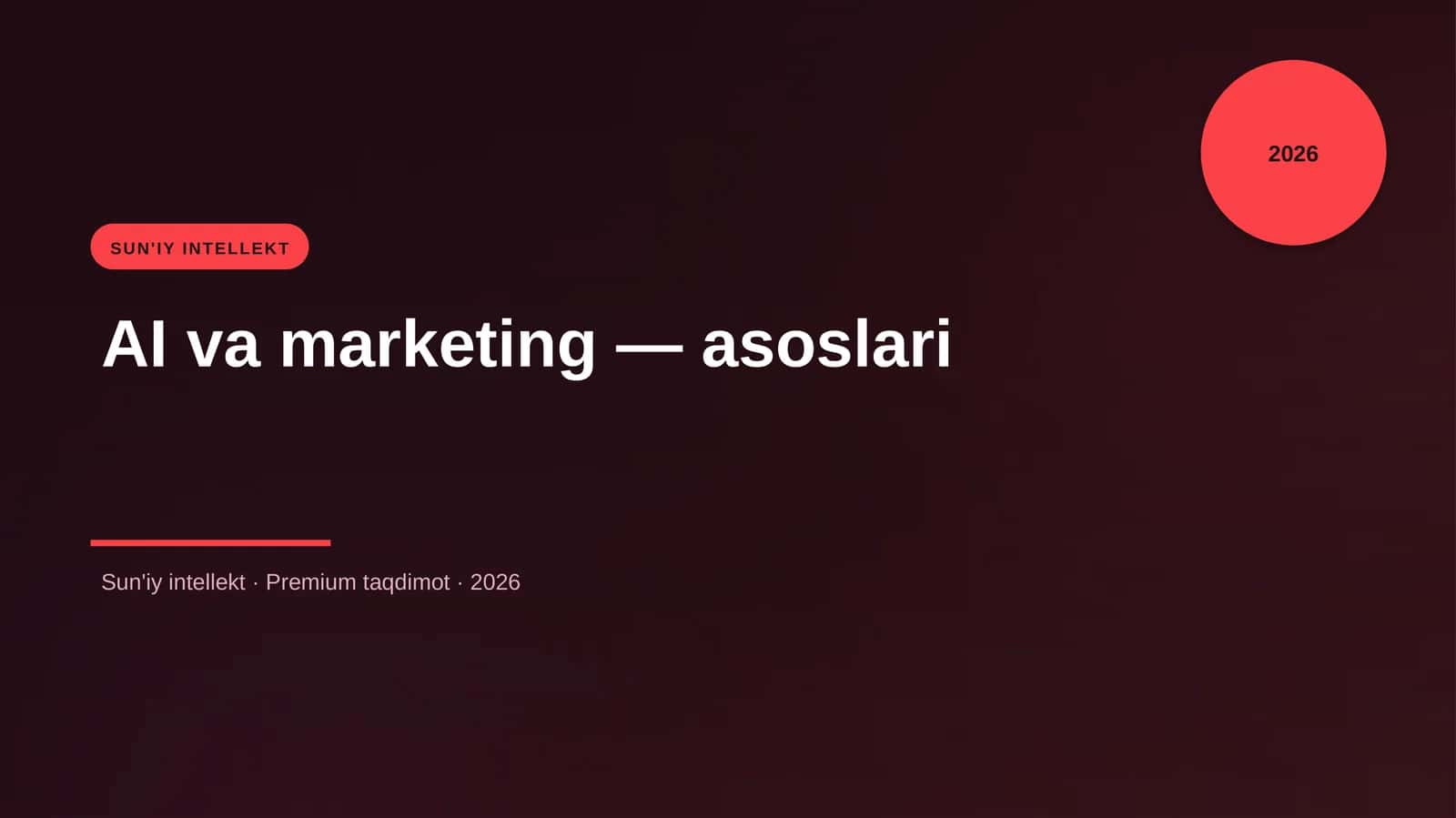 AI va marketing — asoslari 1