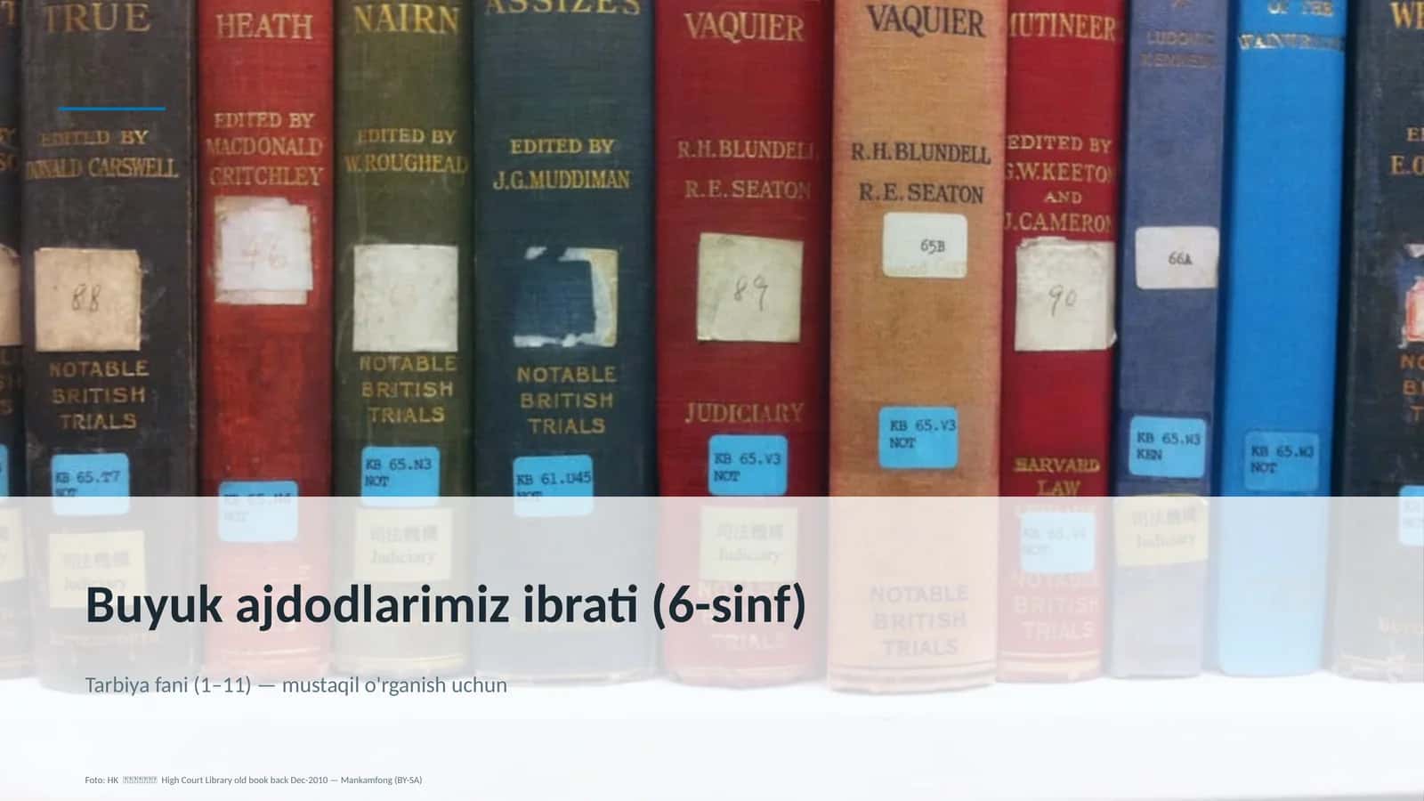 Buyuk ajdodlarimiz ibrati (6-sinf) 1