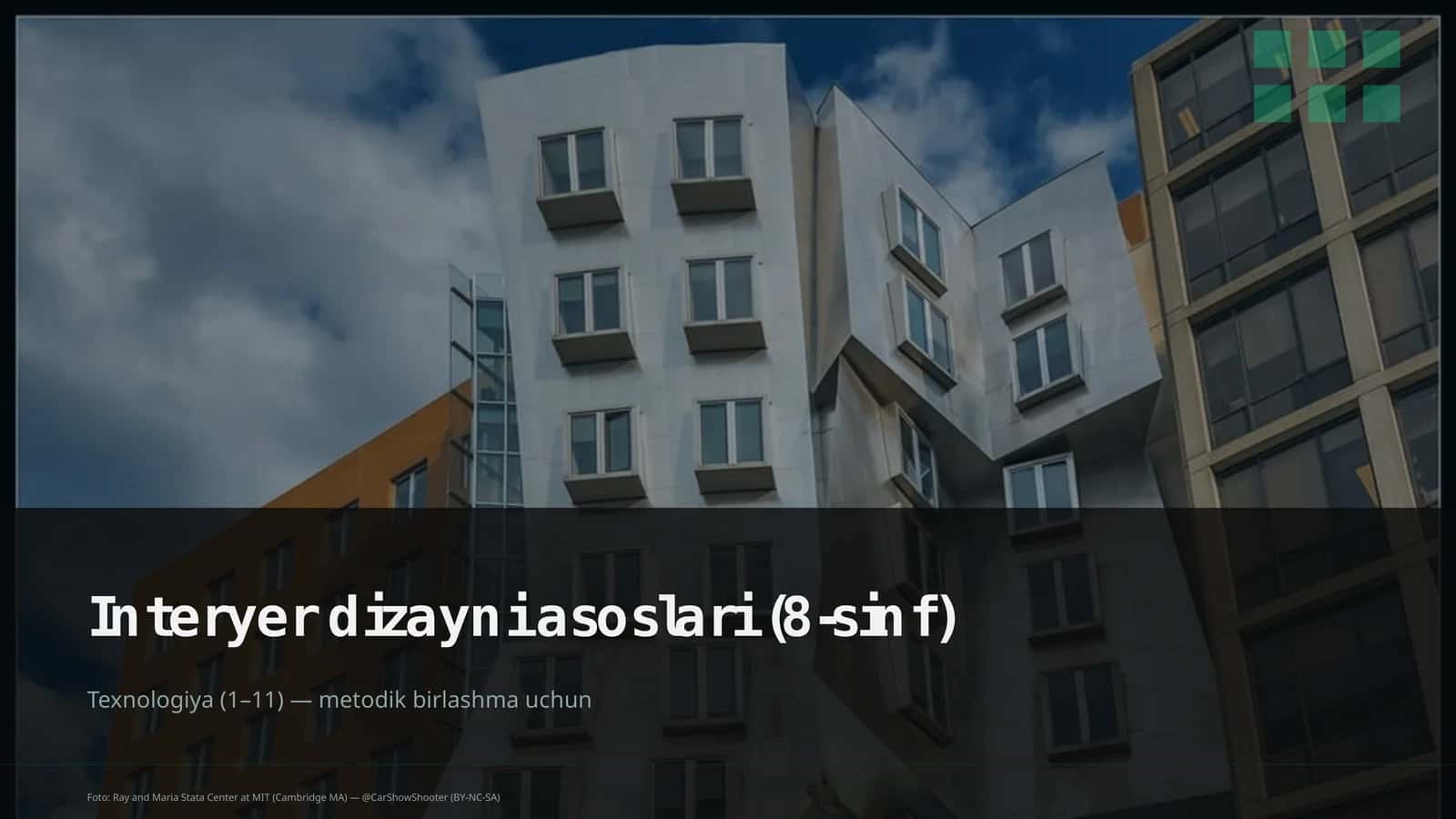 Interyer dizayni asoslari (8-sinf) 1