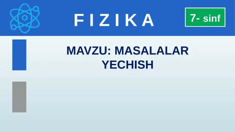 MASALALAR YECHISH 1
