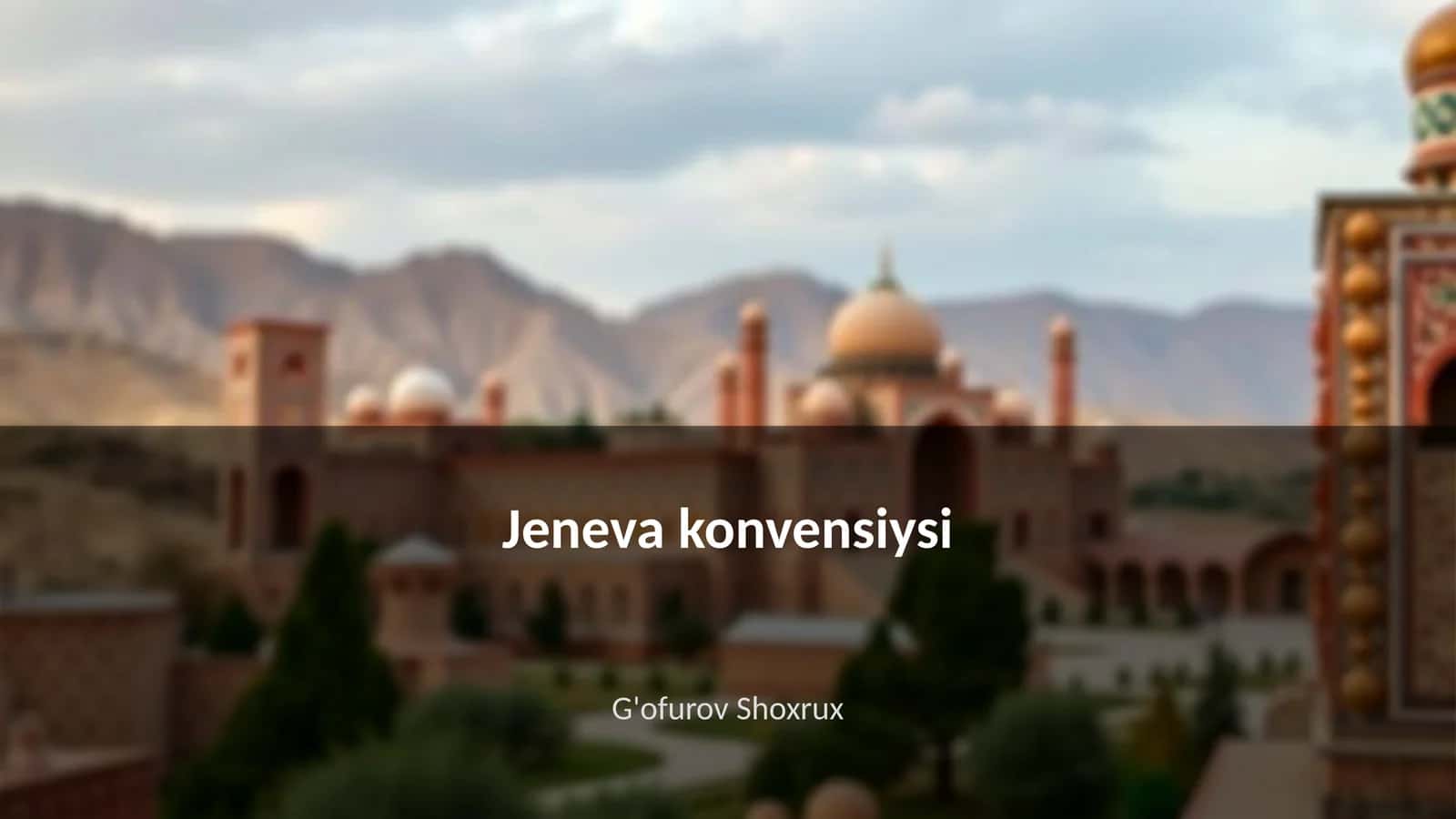 Jeneva konvensiysi 1