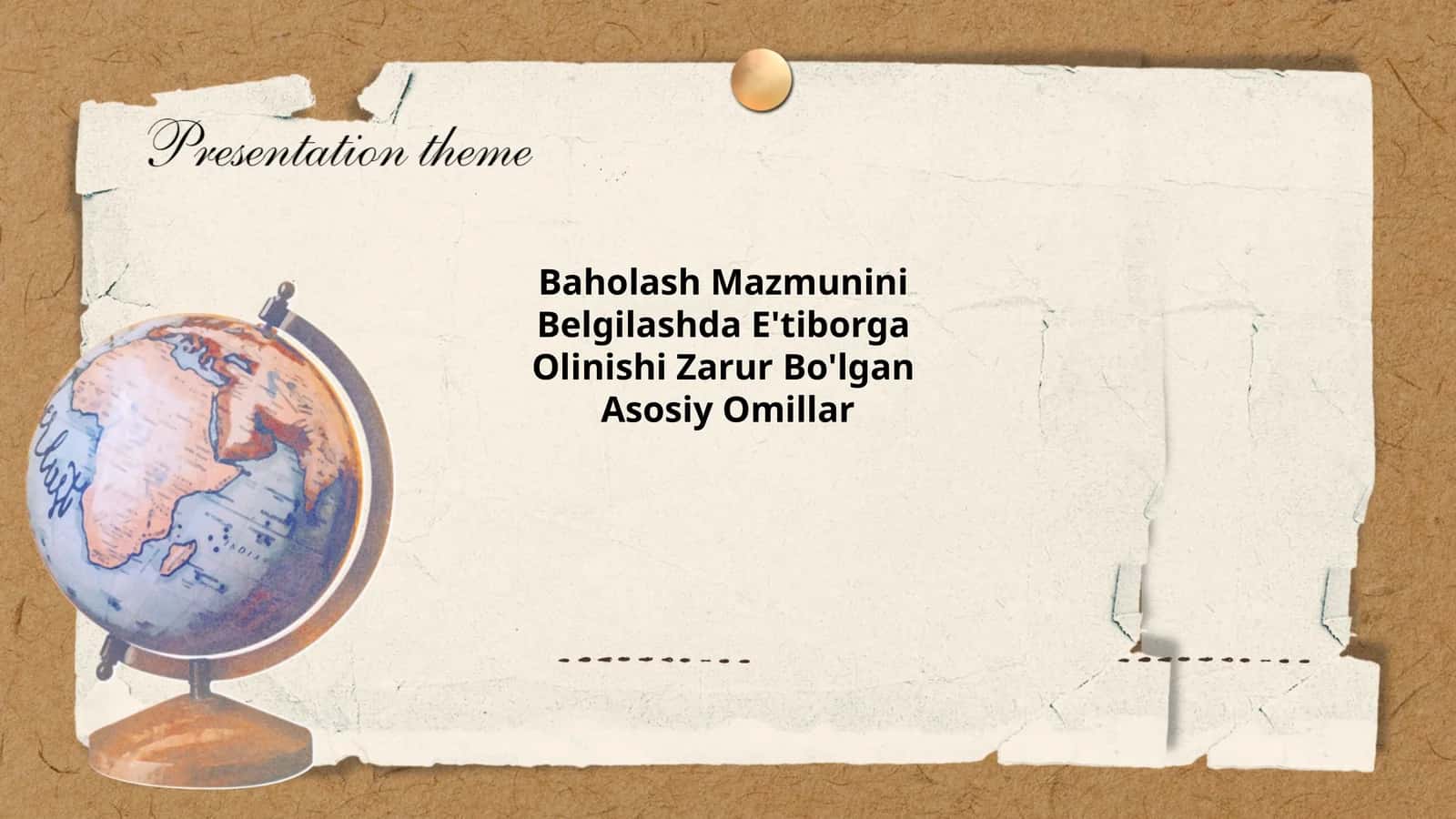 Baholash Mazmuni 1