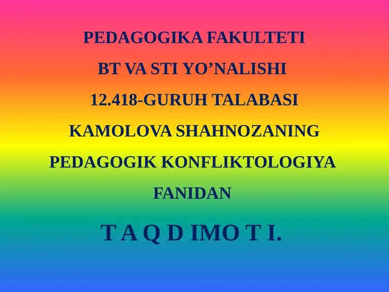 Pedagogik Muloqot 1