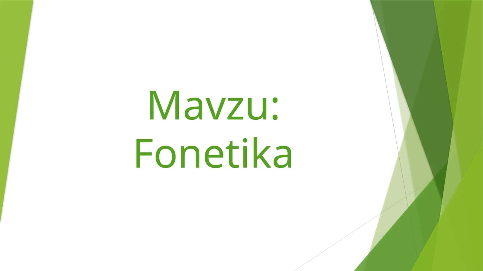 Fonetika 1