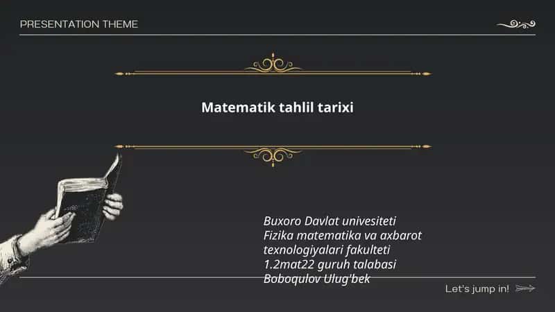 Matematik tahlil tarixi 1