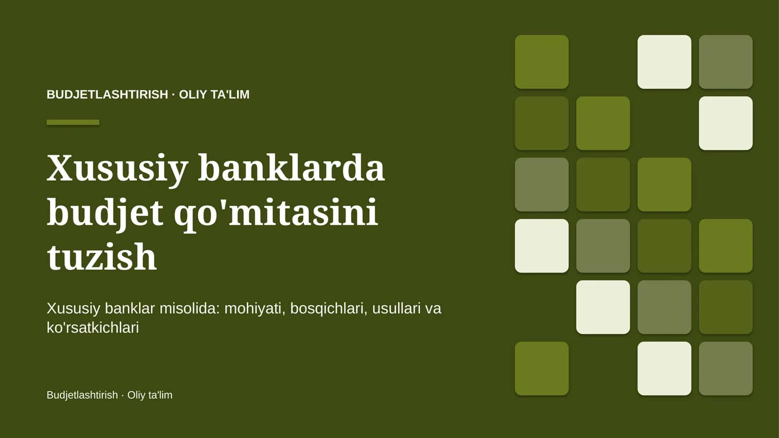 xususiy banklarda budjet qo'mitasini tuzish 4462 1