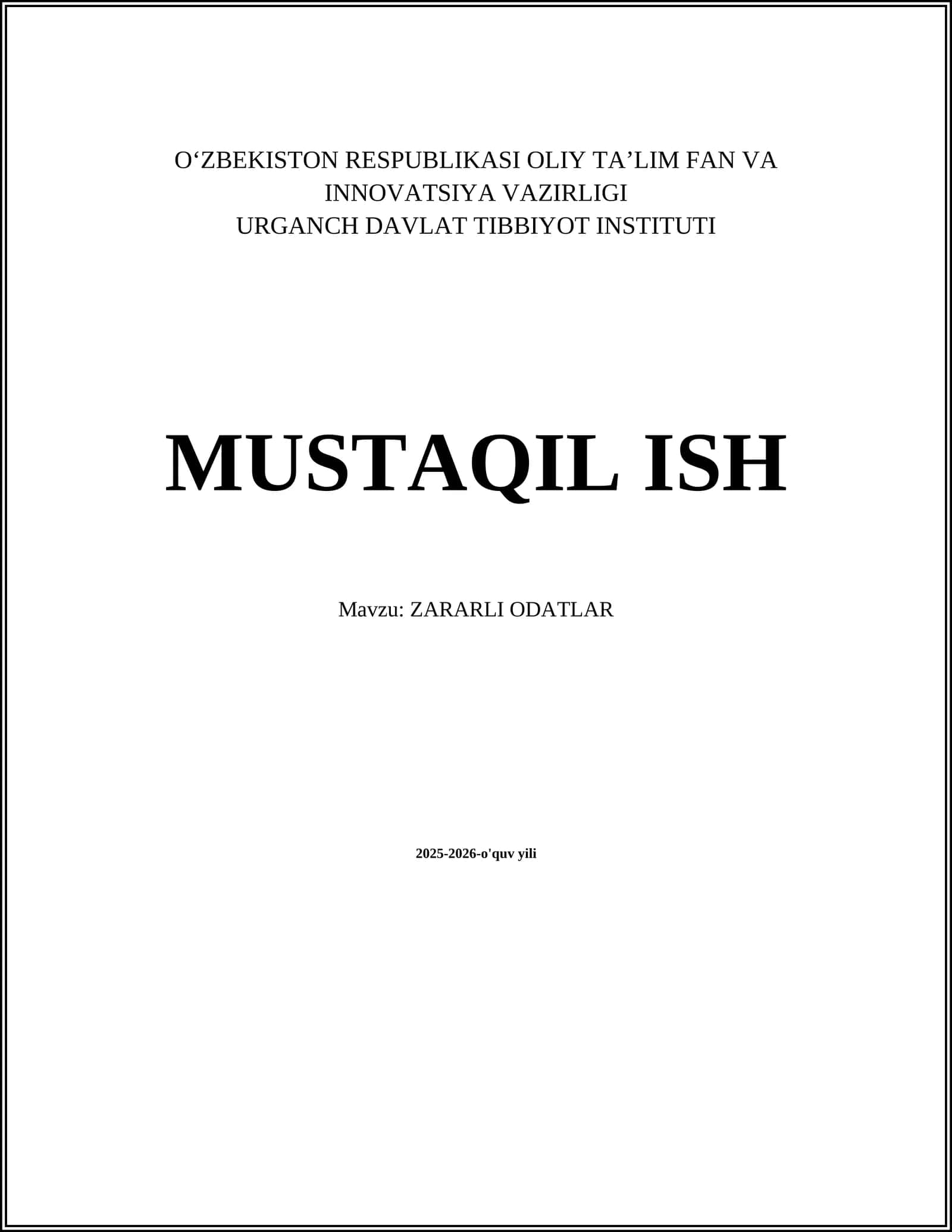 ZARARLI ODATLAR 1