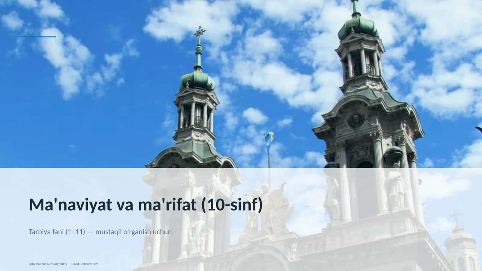 Ma'naviyat va ma'rifat (10-sinf) 1