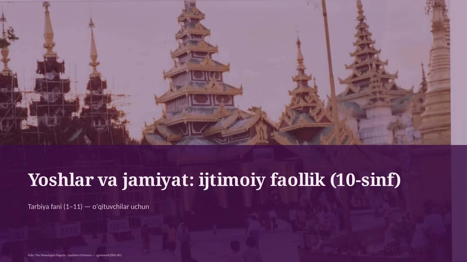 Yoshlar va jamiyat: ijtimoiy faollik (10-sinf) 1