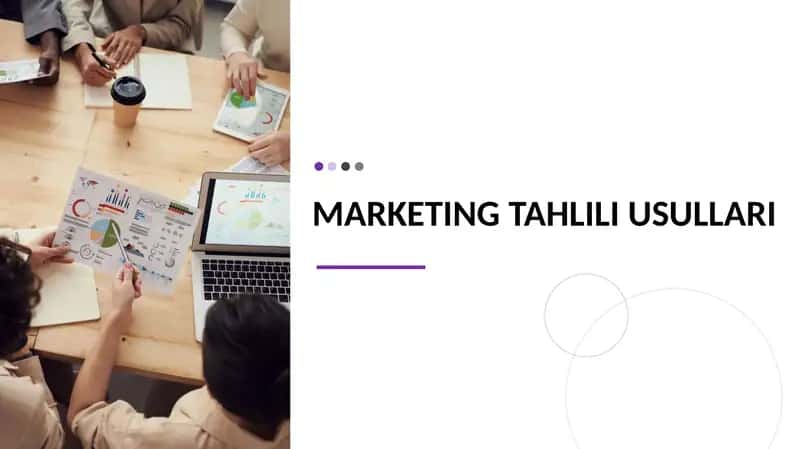 MARKETING TAHLILI USULLARI 1