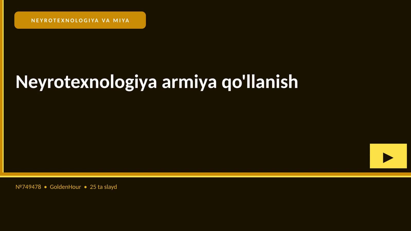 NEYROTEXNOLOGIYA VA MIYA 1