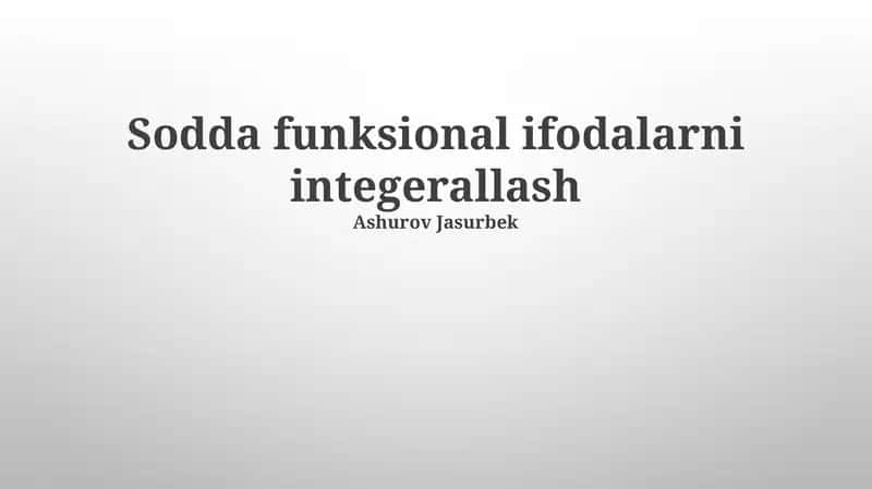 Funksional kodni tuzatish 1
