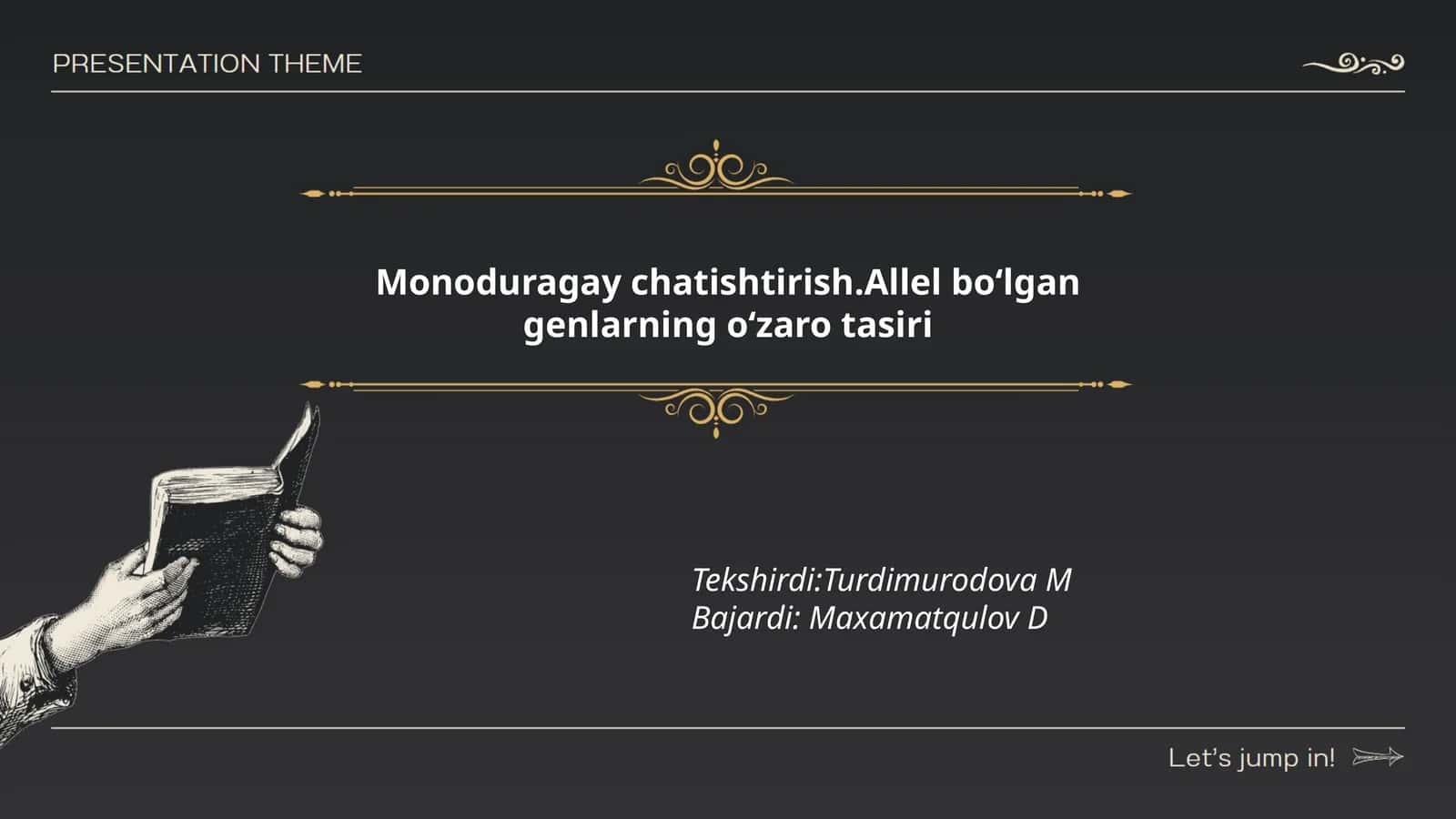 Allel bo‘lmagan genlarning o‘zaro ta‘siri 1