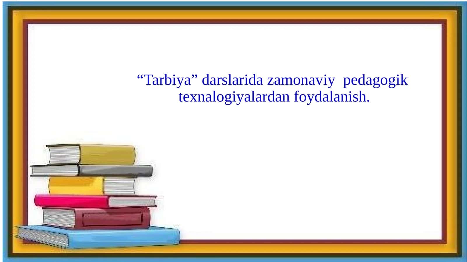 Pedagogika Fanidan Tarbiya Darslar 1