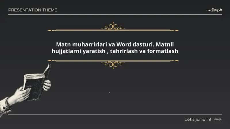 Word dasturi 1