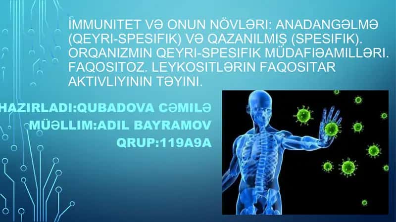 İmmunitet və onun növləri 1