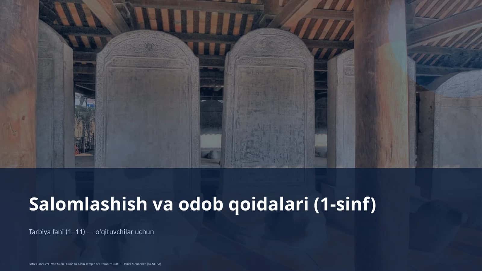 Salomlashish va odob qoidalari (1-sinf) 1
