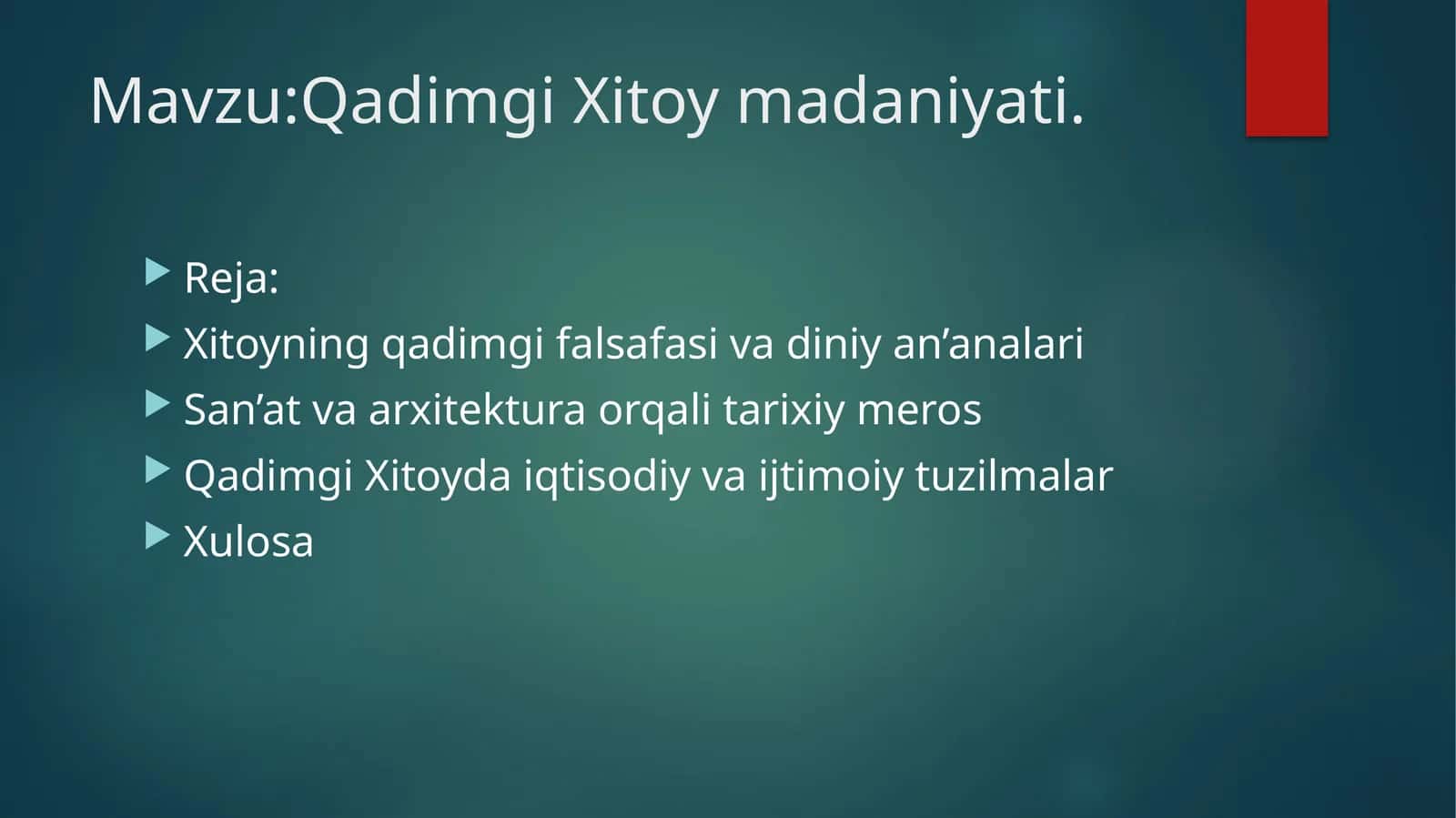 Qadimgi Xitoy madaniyati 1