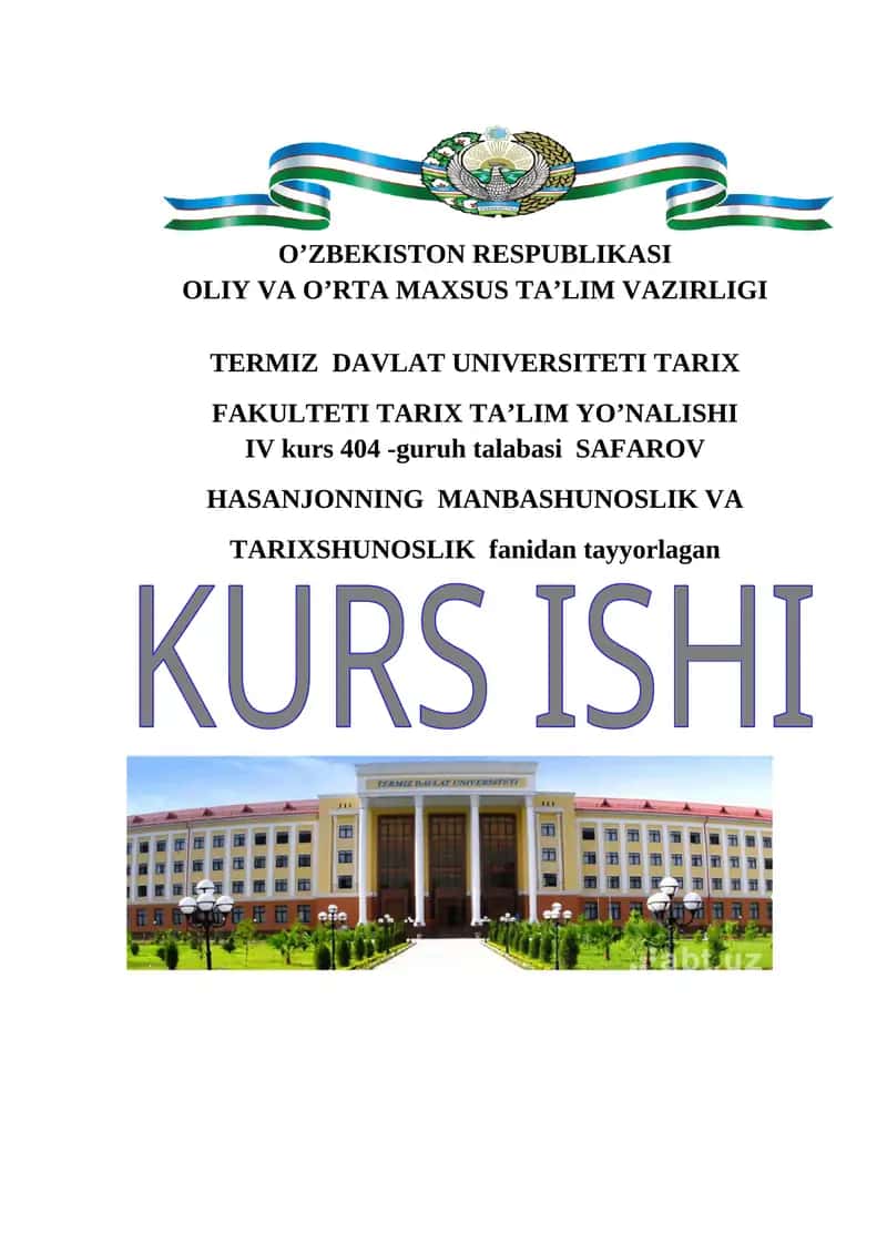 TURKISTON XALQLARI TARIXI TARIXSHUNOSLIGI 1