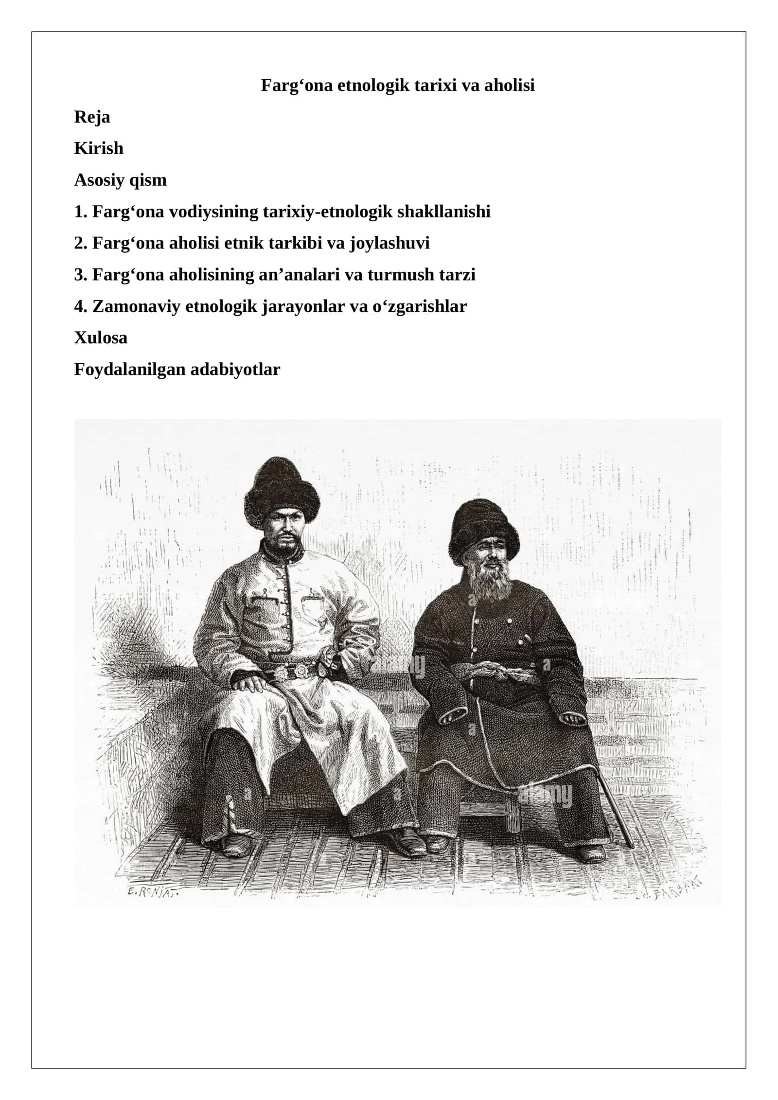 Fargʻona etnologik tarixi va aholisi 1