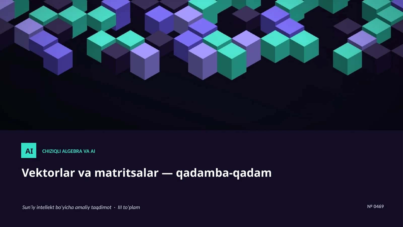 Chiziqli Algebra VA AI 1