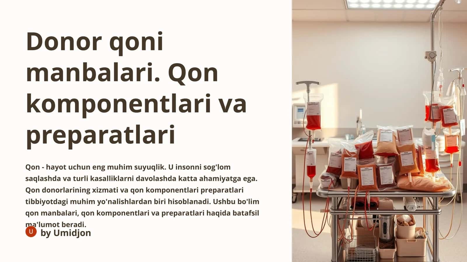 Donor qoni manbalari 1